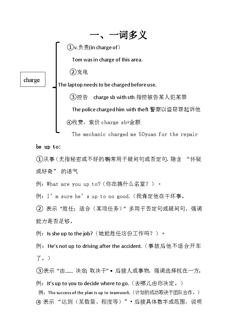 全国一卷词汇考察整理+清单-2026届高考英语一轮复习专项第1页