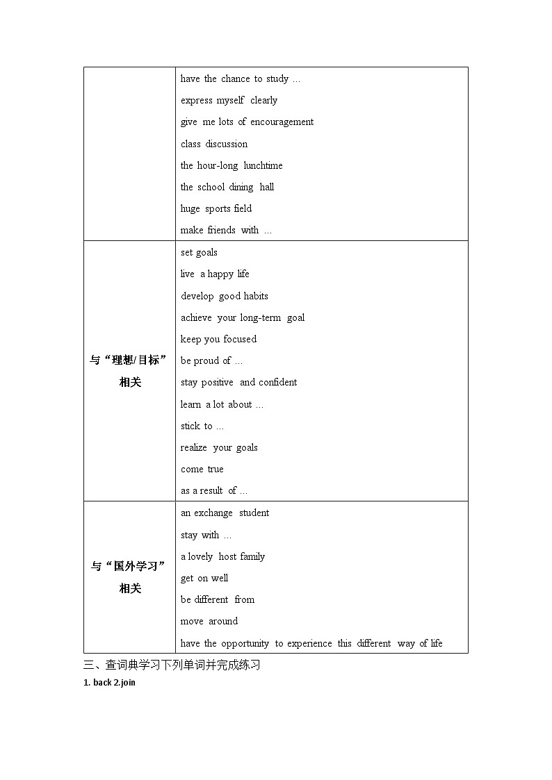 译林牛津（2020）M1 UNIT1 Welcome 学案第2页