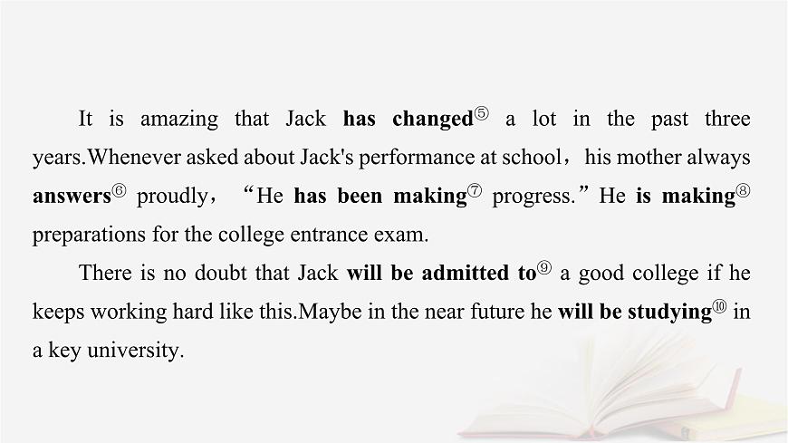 2026届高考英语一轮总复习语法悟通专题突破专题2“形”“态”各异的动词第1讲动词的时态语态与主谓一致课件第6页