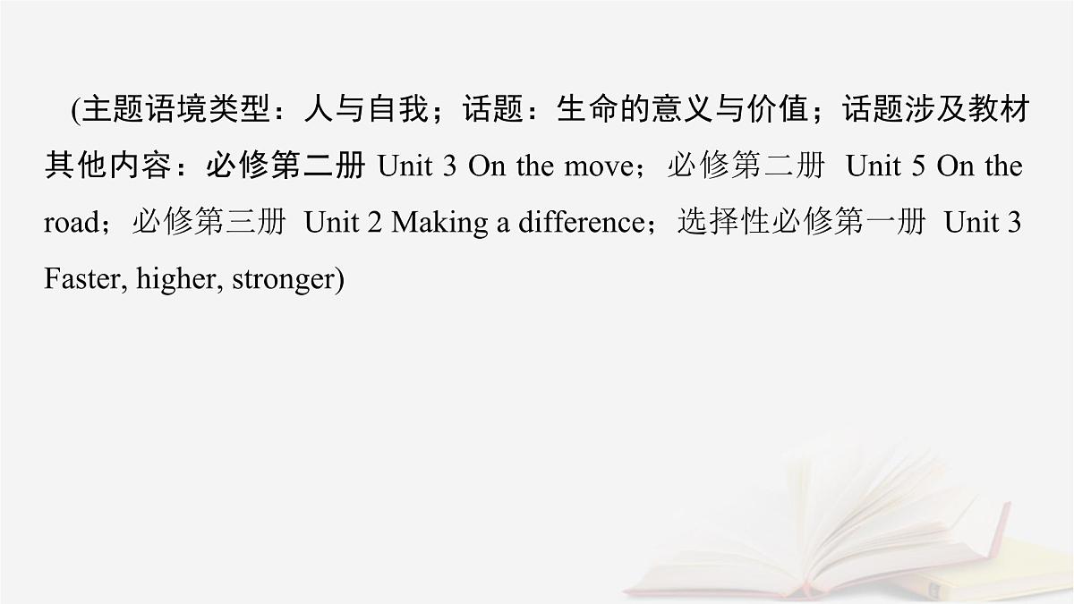 2026届高考英语一轮总复习选择性必修第三册Unit2Alife'swork课件外研版第2页