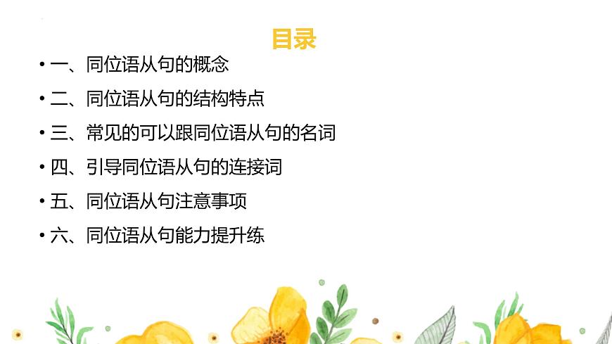 专题04同位语从句（课件）-2026年高考英语语法精选精讲精讲练（全国通用）第2页