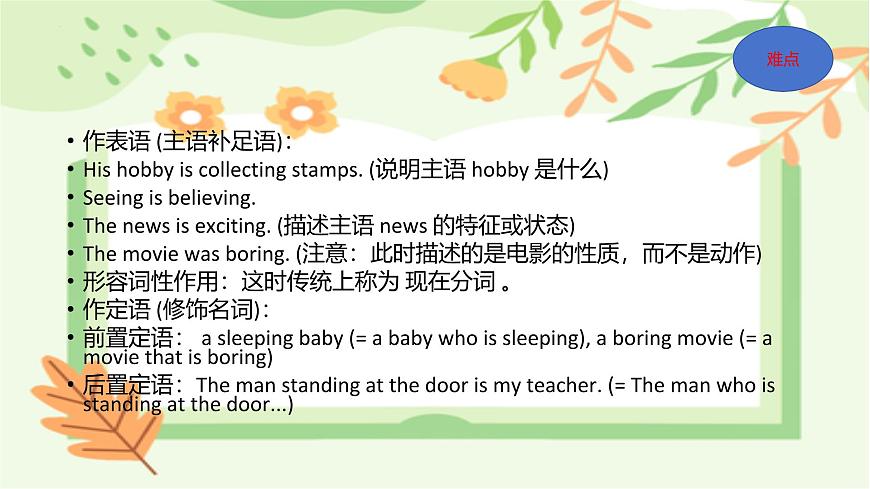 专题11非谓语动词之V-ing（课件）-2026年高考英语语法精选精讲精讲练（全国通用）第7页