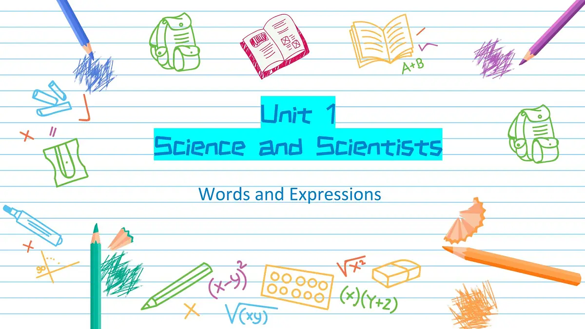 【人教版】英语选择性必修二-U1-Science and Scientists-Words and Expression第1页