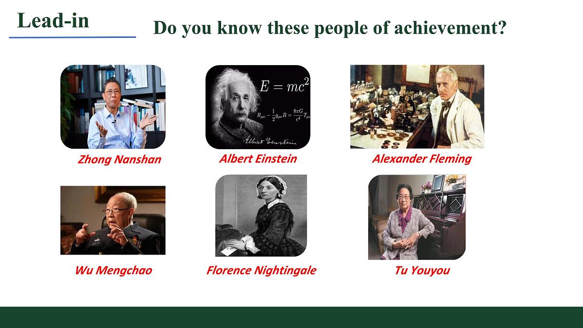 Unit 1 People of Achievement Reading and Thinking 课件高中英语人教版选择性必修第一册第3页