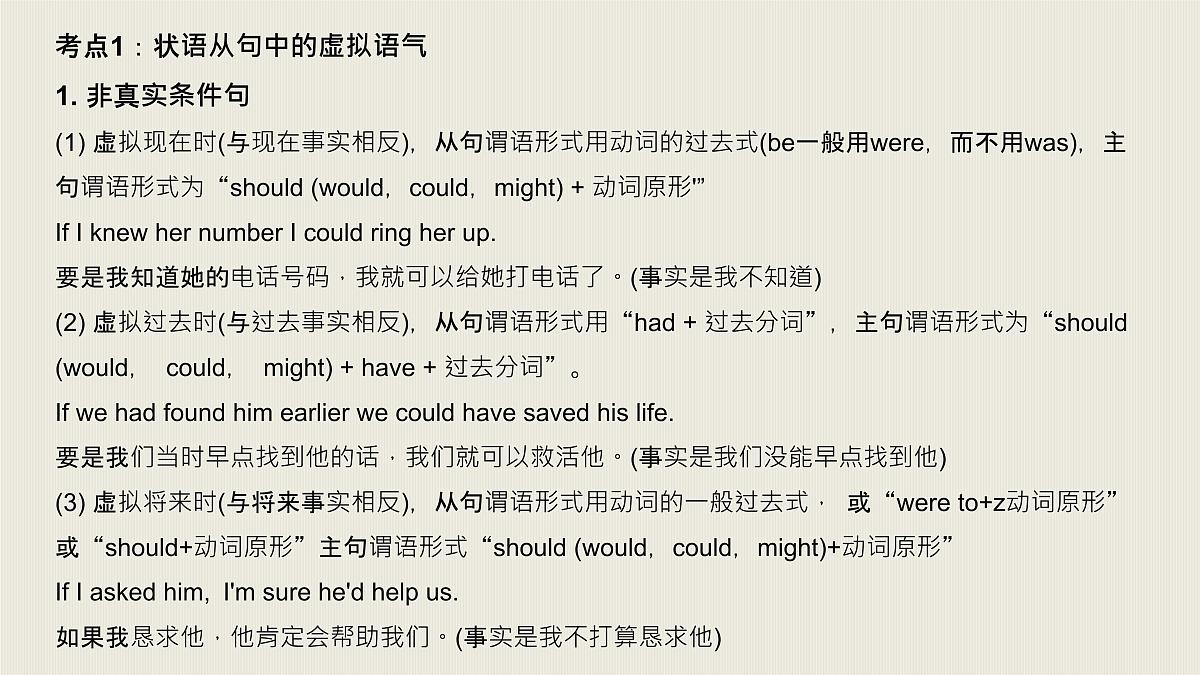 【二轮专题】第11讲虚拟语气-高考英语语法精讲课件第3页