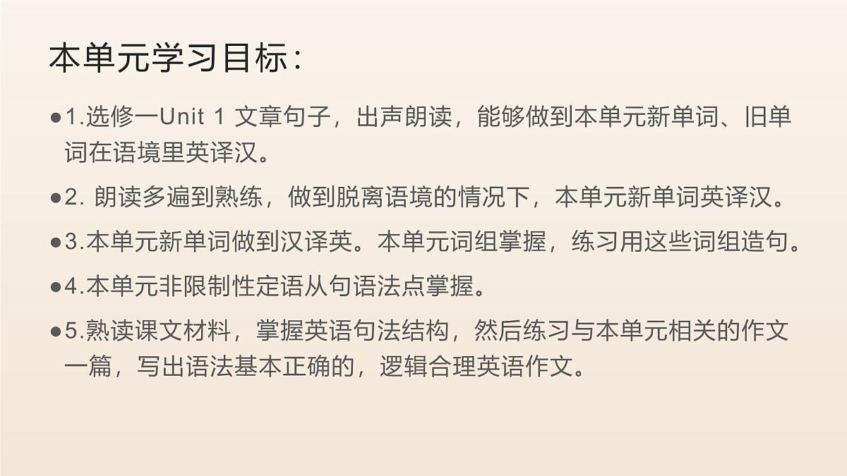 人教版高中英语选修一Unit 1语境记单词PPT课件及练习第2页