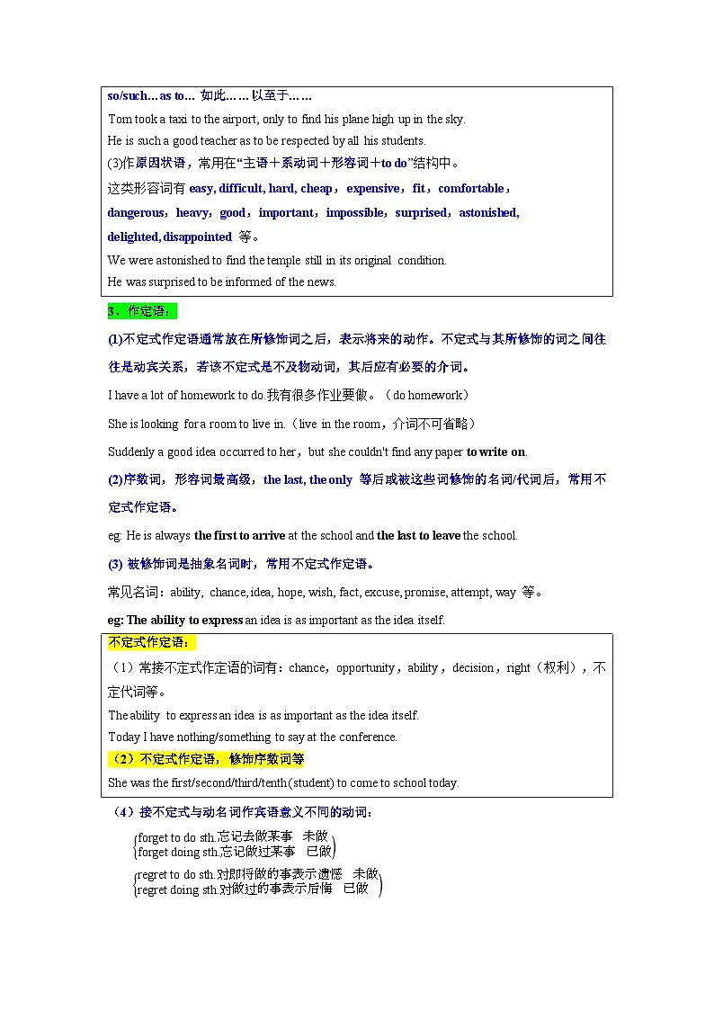 【暑假复习】专题02 非谓语动词绝杀技 (教师版)-2025年新高一英语暑假衔接讲练 (人教版)第3页