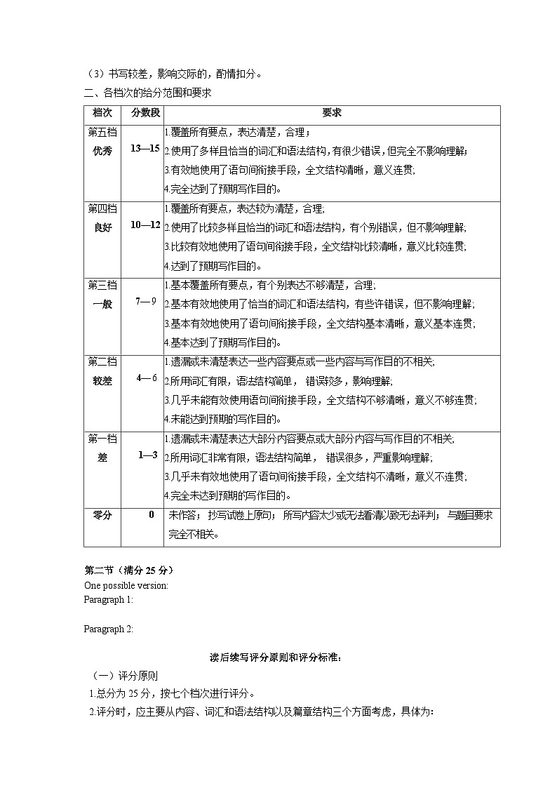 2025.07高二英语期末试题答案第2页