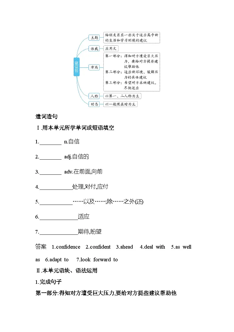UNIT 1Part 6　Writing分层训练（含答案解析）-北师大版高中英语高一上册（必修一）第2页