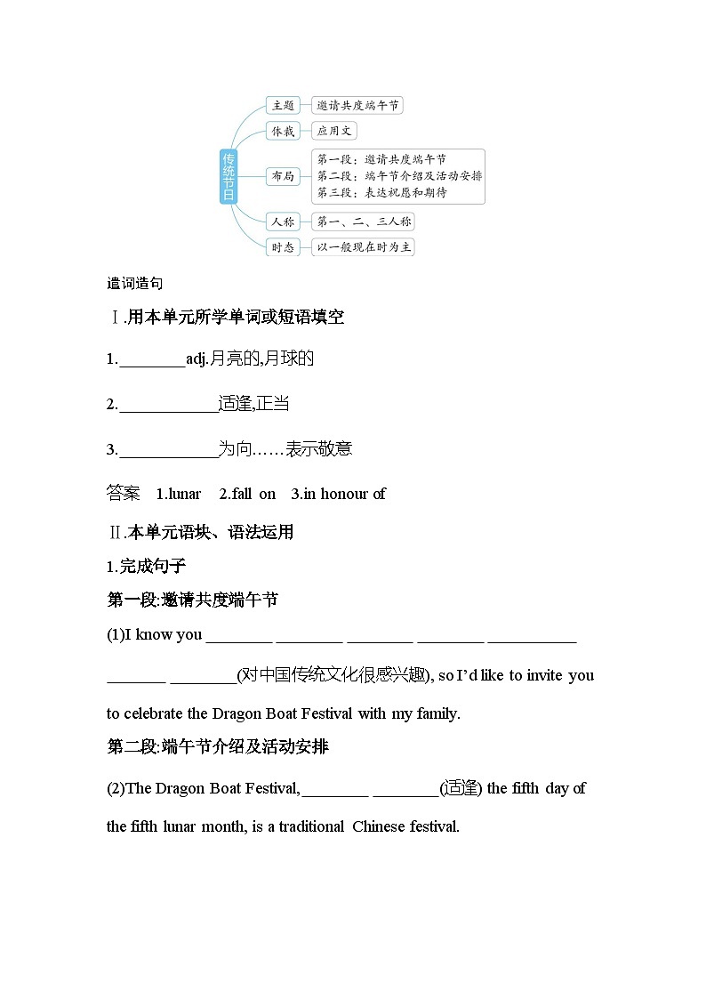 Unit 3 Part 4　Writing分层训练（含答案解析）-牛津译林版英语高一上册（必修二）第2页