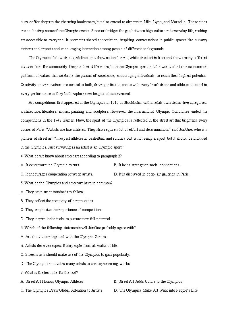 【英语】河南省商丘市虞城县部分学校2025-2026学年高一上学期9月月考试题（解析版）第3页
