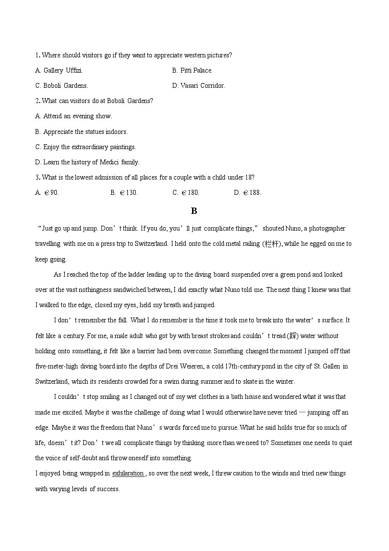 2025-2026学年内蒙古自治区赤赤峰红旗中学高二上学期暑假收心检测（开学考试）英语试题-自定义类型第2页