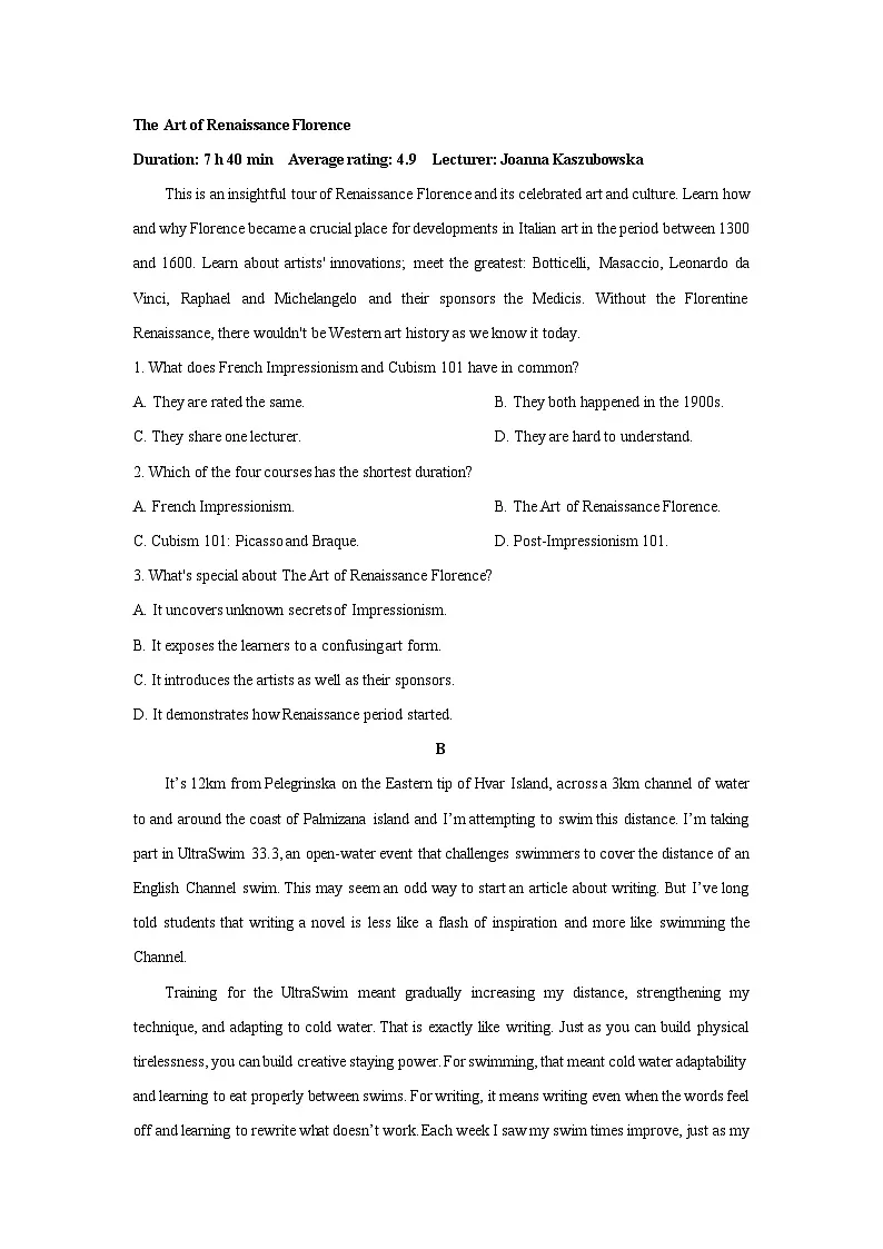 河北省保定市部分高中2025-2026学年高三上学期10月月考英语试卷（学生版）第2页