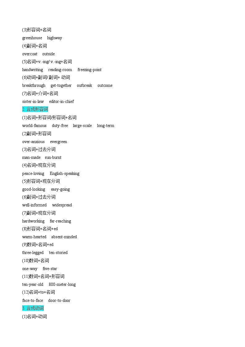 【01-暑假复习】专题03 构词法 (学生版)-2025年新高一英语暑假衔接讲练 (译林版)第2页