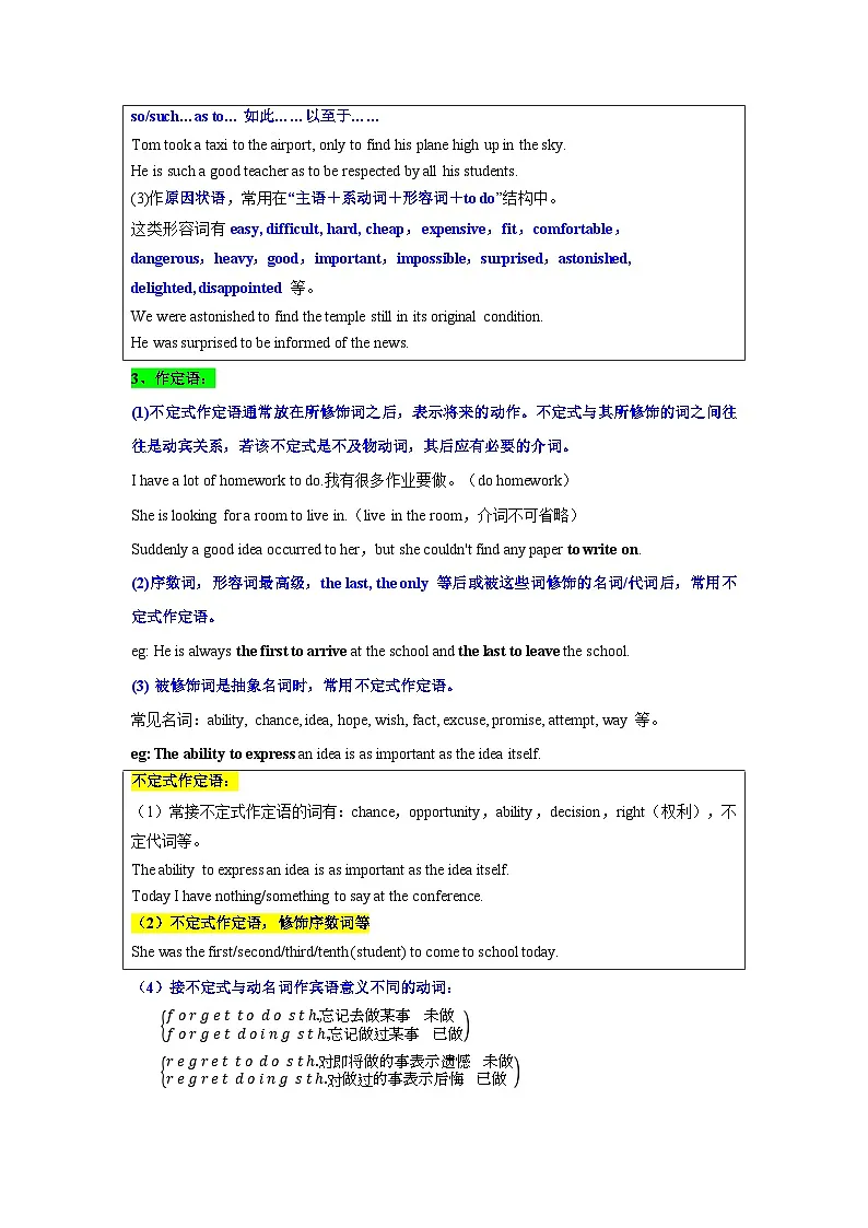 【01-暑假复习】专题02 非谓语动词绝杀技 (形式功能拆解与避坑指南) (学生版)-2025年新高一英语暑假衔接讲练 (人教版)(2)第3页