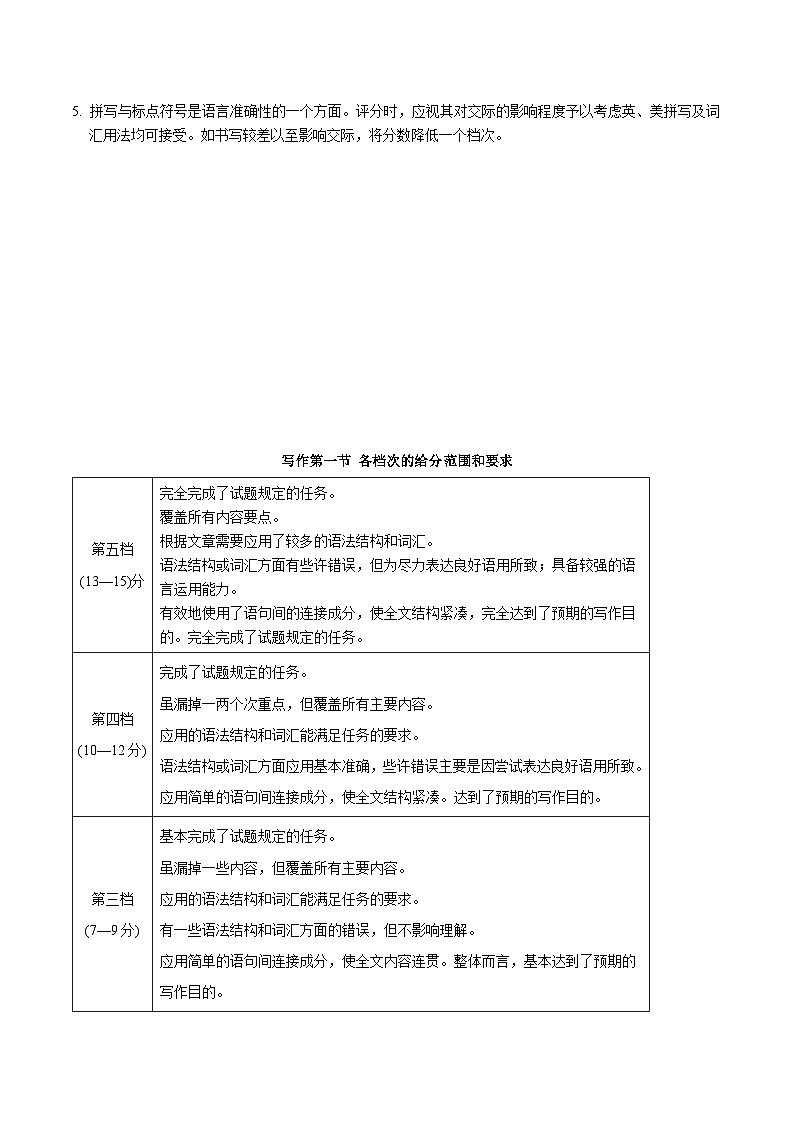 福建省宁德市2024-2025学年高一上学期1月期末考试英语答案第2页
