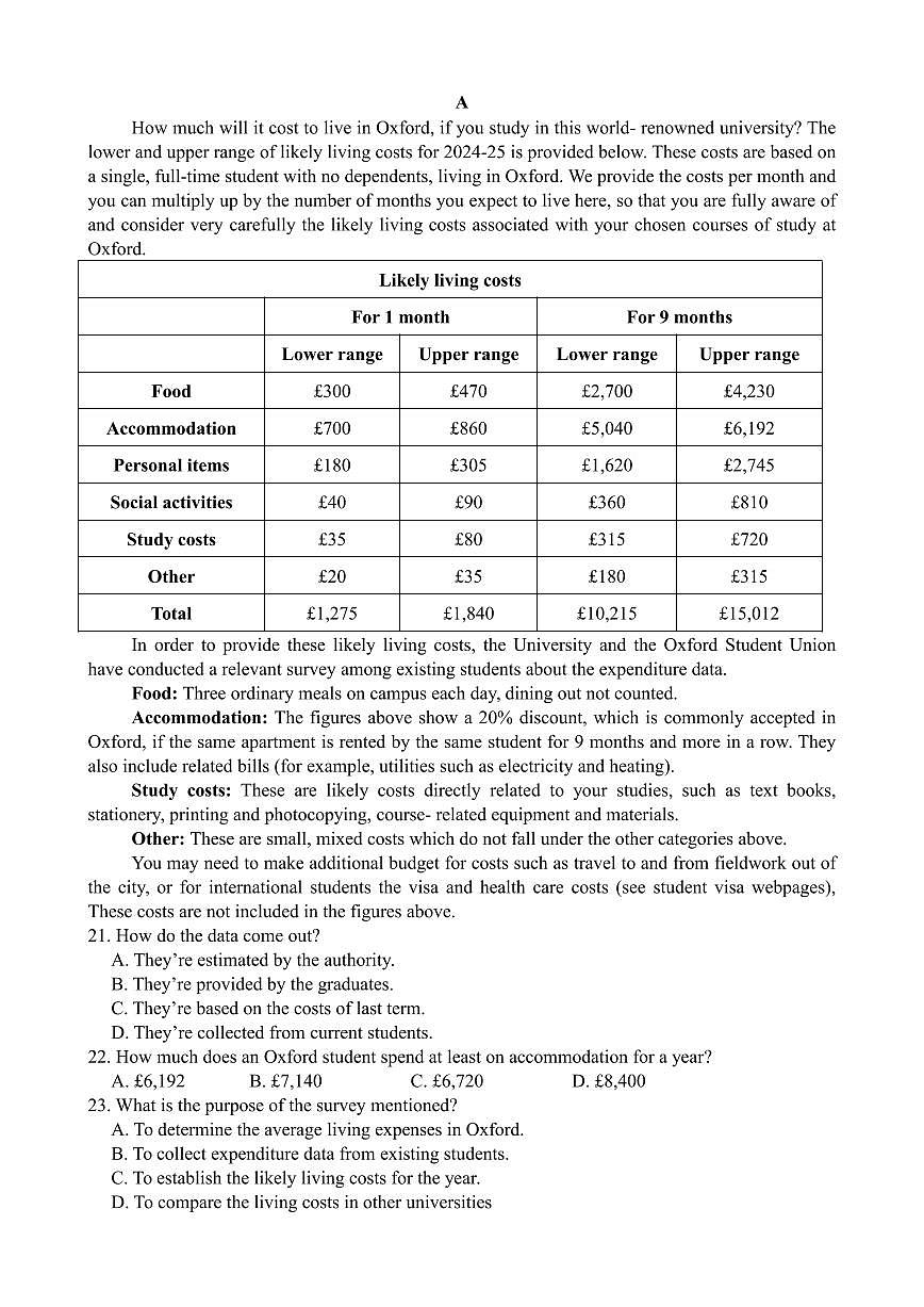 英语-福建省漳州市第三中学2025-2026学年高三上学期12月月考第3页