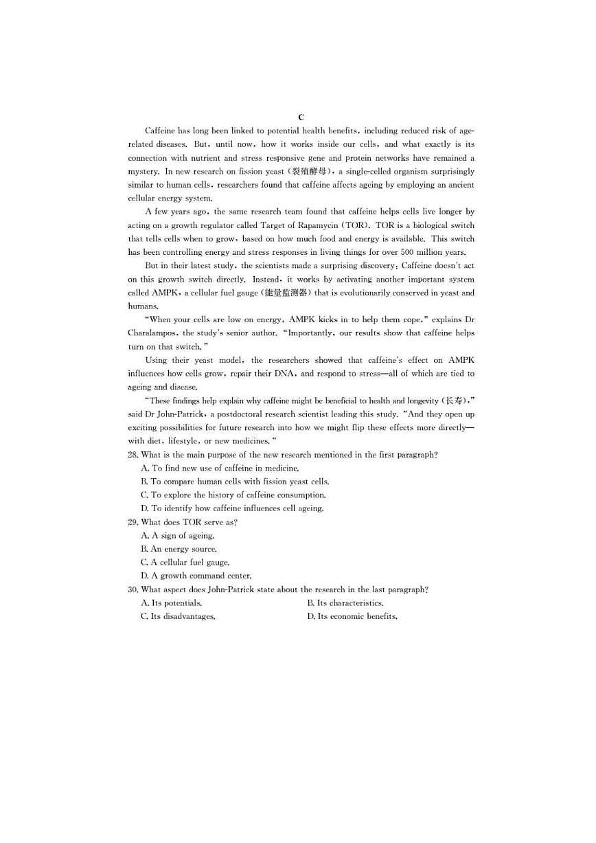 陕西省金太阳2025-2026学年高三上学期11月联考（图片版）英语试卷第3页