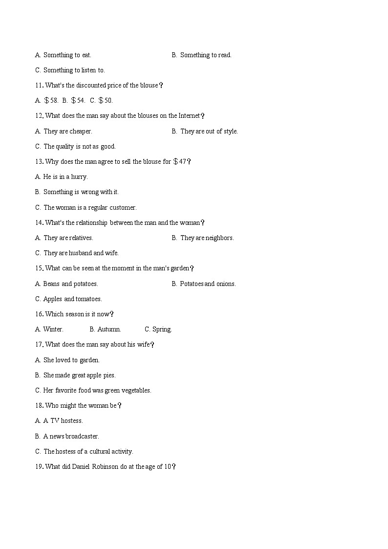 2025-2026学年江苏省盐城市五校联考高一（上）期中英语试卷-自定义类型第2页
