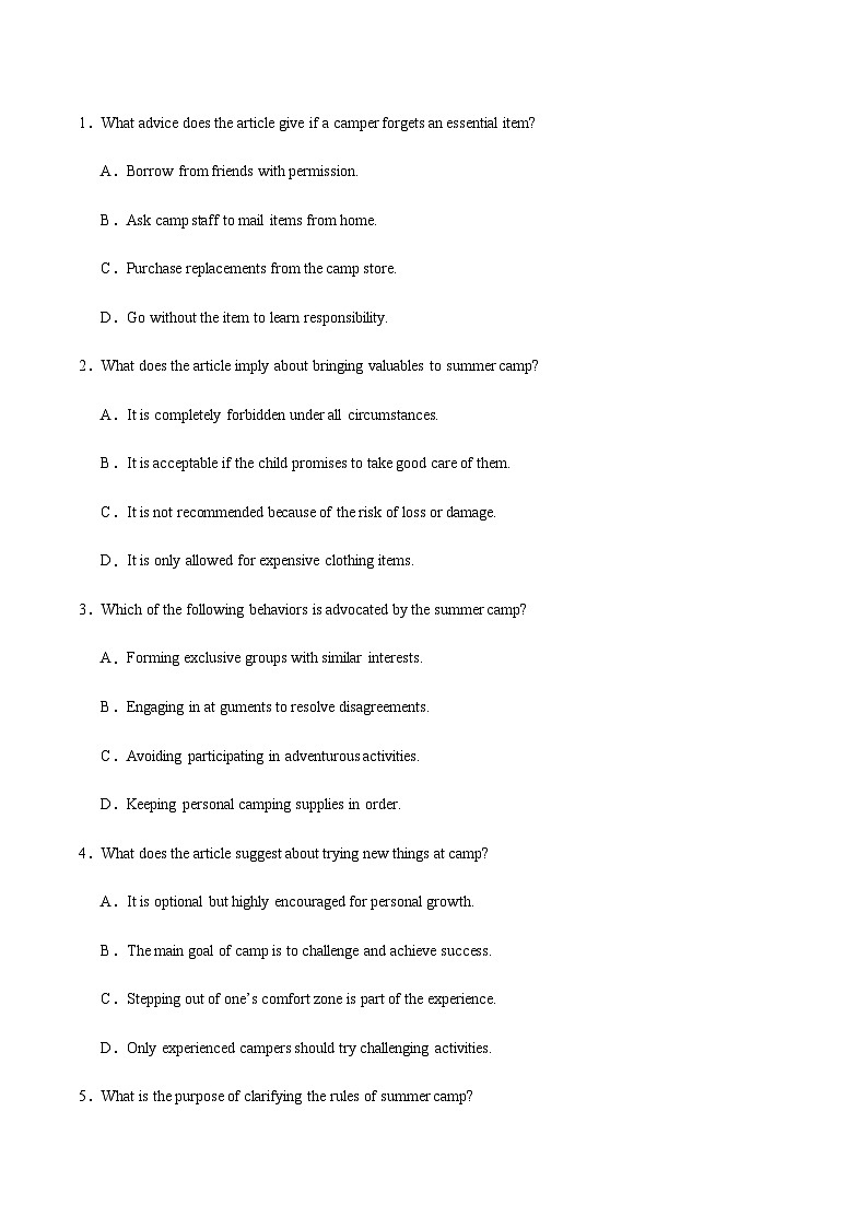 高考英语二轮复习-阅读理解之细节理解题（专项训练）（天津专用）（教师版）第3页