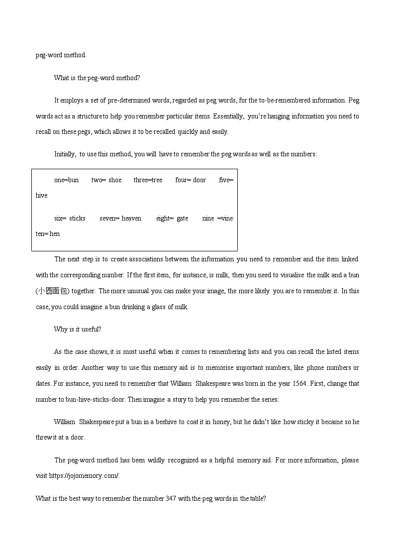 高考英语二轮复习-阅读理解之推理判断题（练习）（教师版）第2页