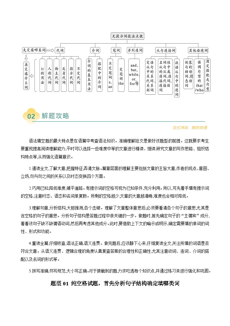 高考英语二轮讲义语法填空记叙文（解析版）- （北京专用）第2页