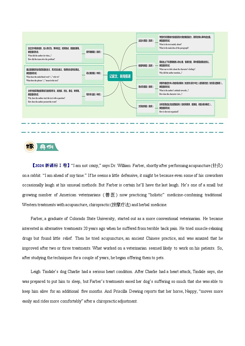 高考英语二轮讲义-阅读理解记叙文新闻报道 (学生版)第2页