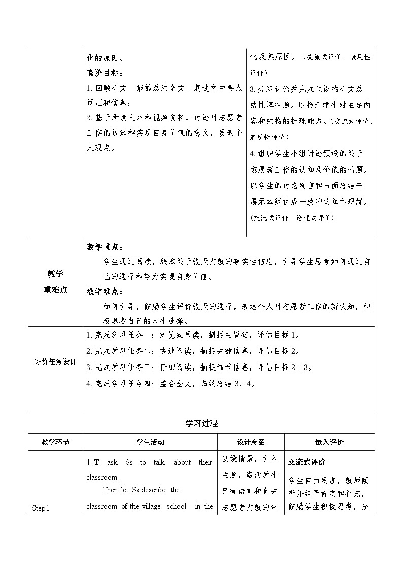 北师大版（2019）高中英语必修第一册 Unit 1 Life ChoicesLesson 3 Your Life Is What You Make It 教案第2页