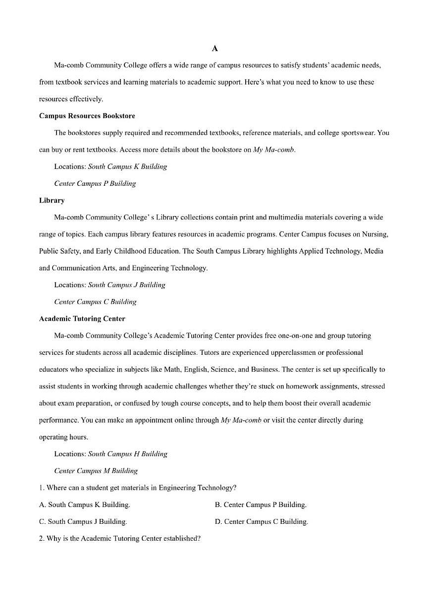 2025-2026学年黑龙江省哈尔滨市道外区高二上学期11月期中英语试题（含答案）第3页