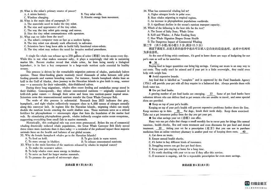 英语-河北省衡水金卷先享题2025-2026学年高三第一学期期末一试卷及答案第3页
