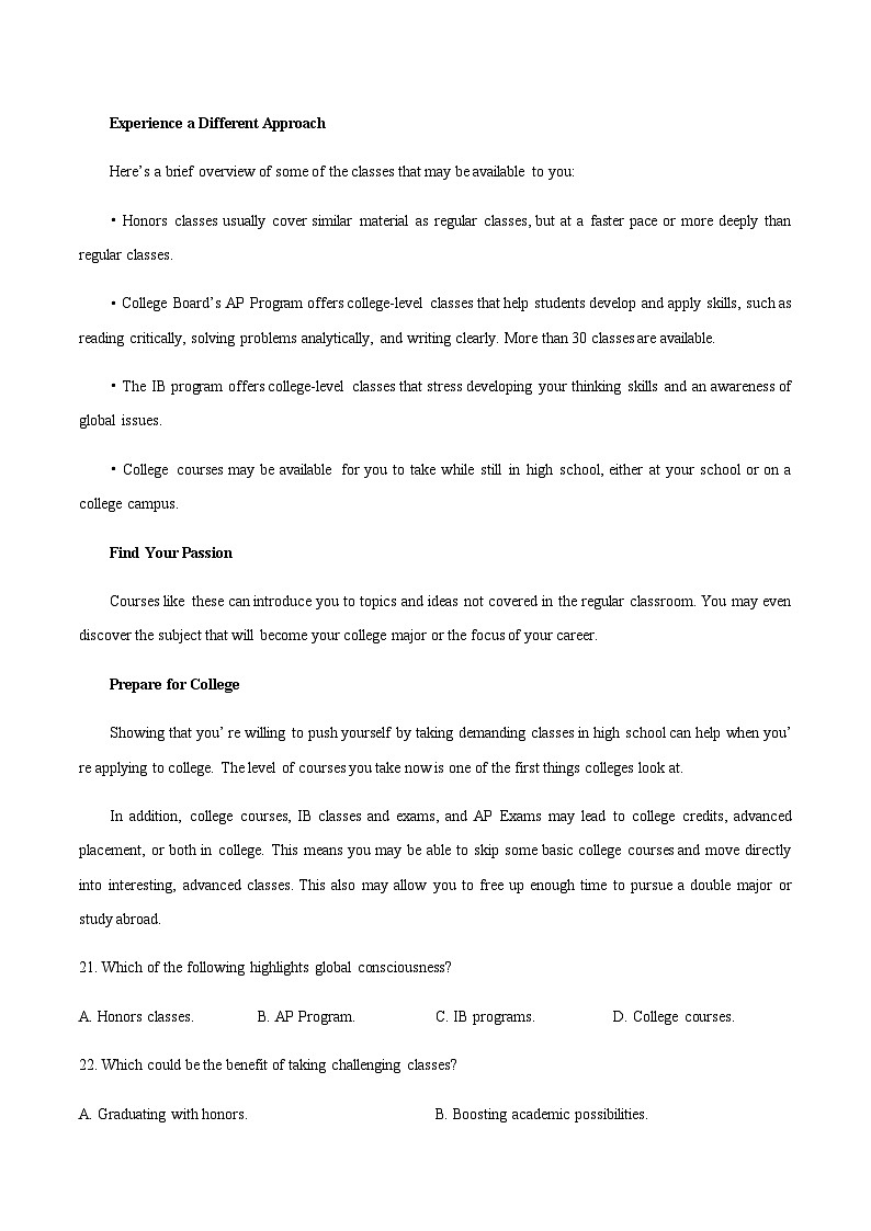 高考英语二轮-阅读理解应用文攻略 （专项训练）（北京专用）（教师版）第2页