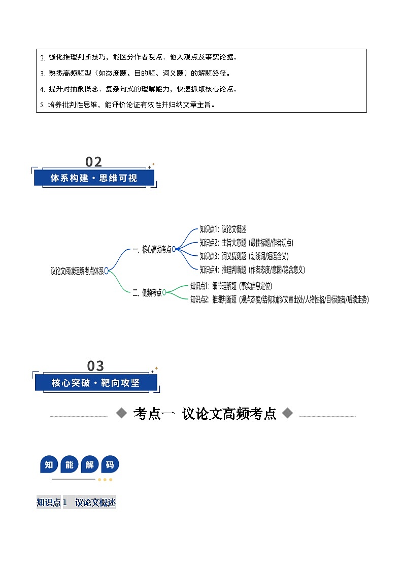 高考英语二轮-阅读理解议论文攻略（复习讲义）（北京专用）（原卷版)第3页