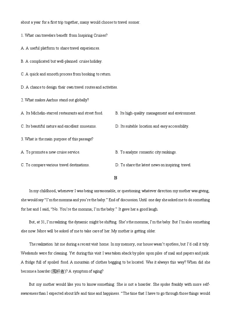 2025-2026学年广东省惠州市实验中学高二上学期期中英语试题第2页