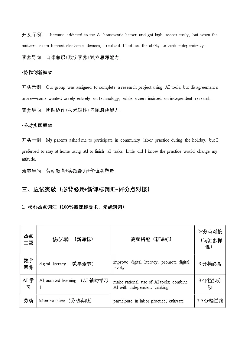 板块一 三大核心押题话题深度解析（押题依据 命题方向）2026年高考英语写作考前热点话题押题讲练（全国通用）第3页