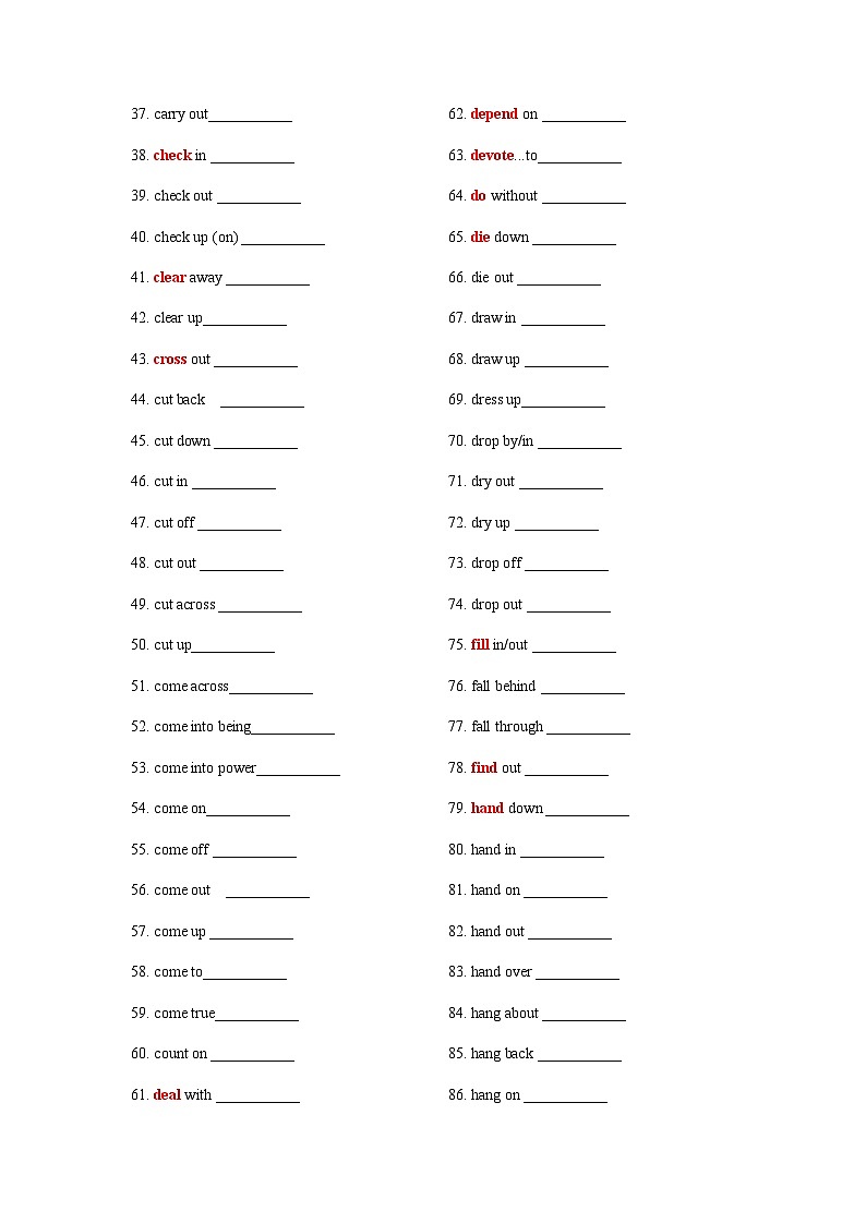 高考英语一轮-完形填空高频短语分类+完形填空高频词分类背诵+检测-（讲义）（检测版）第3页