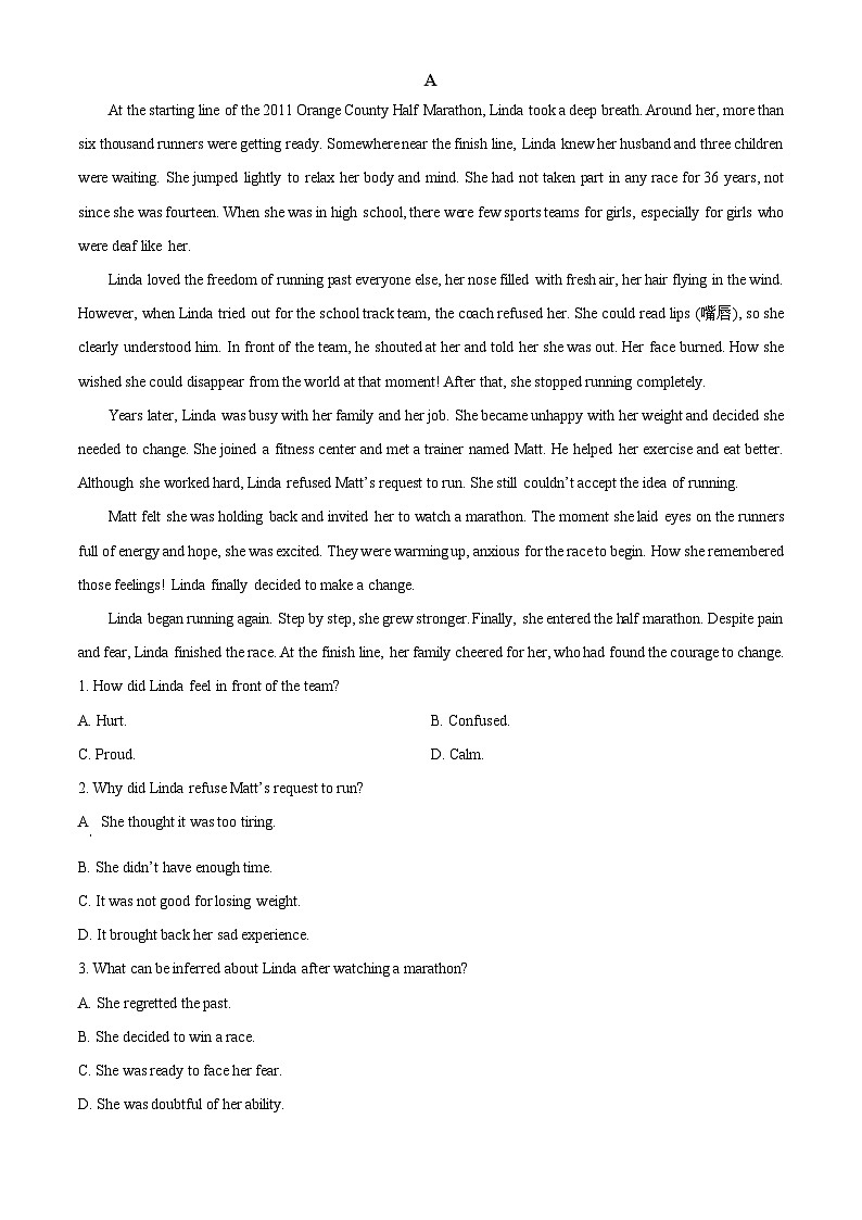 河北唐山市2025-2026学年度高一年级第一学期期末考试英语试题（试卷+解析）第3页