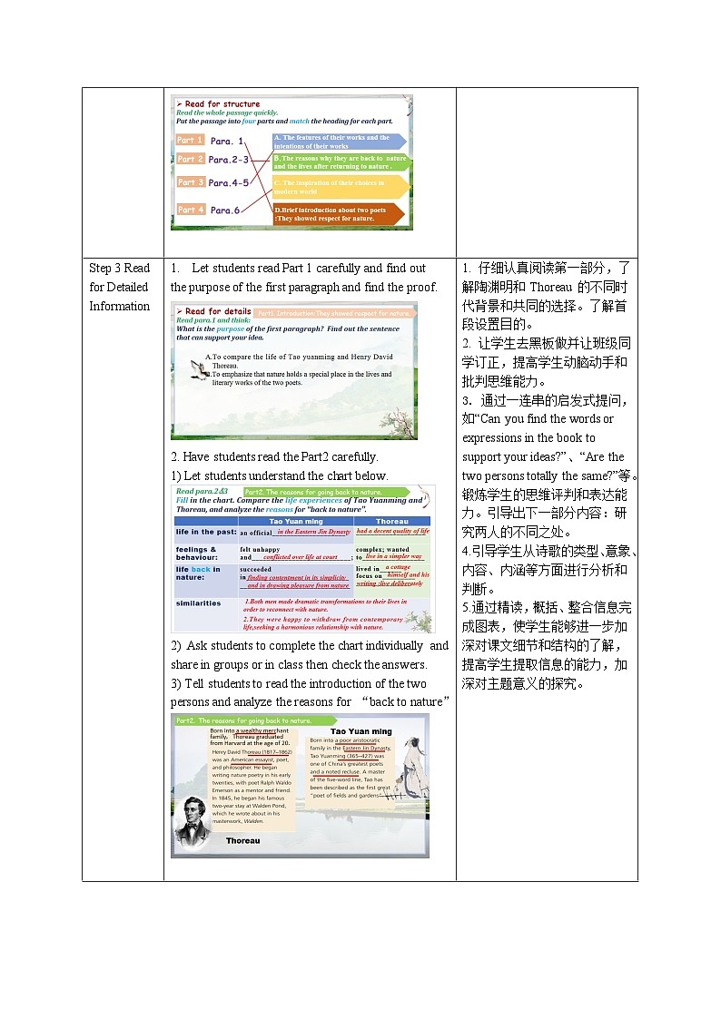 外研版（2019）高中英语选择性必修第三册 Unit 5 Learning from nature Developing ideas 教案第3页