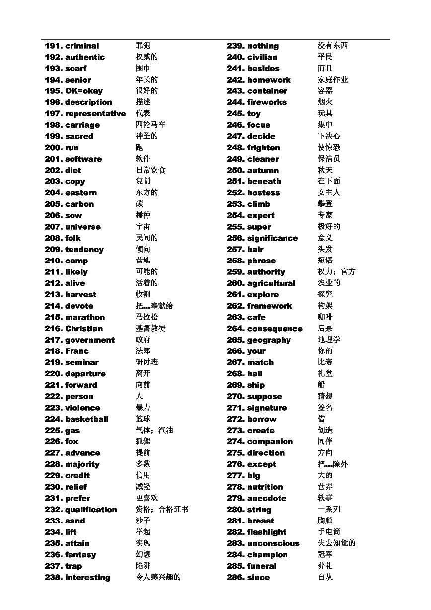 高考英语第二轮复习高频常考核心单词3500-(乱序版)知识点第3页