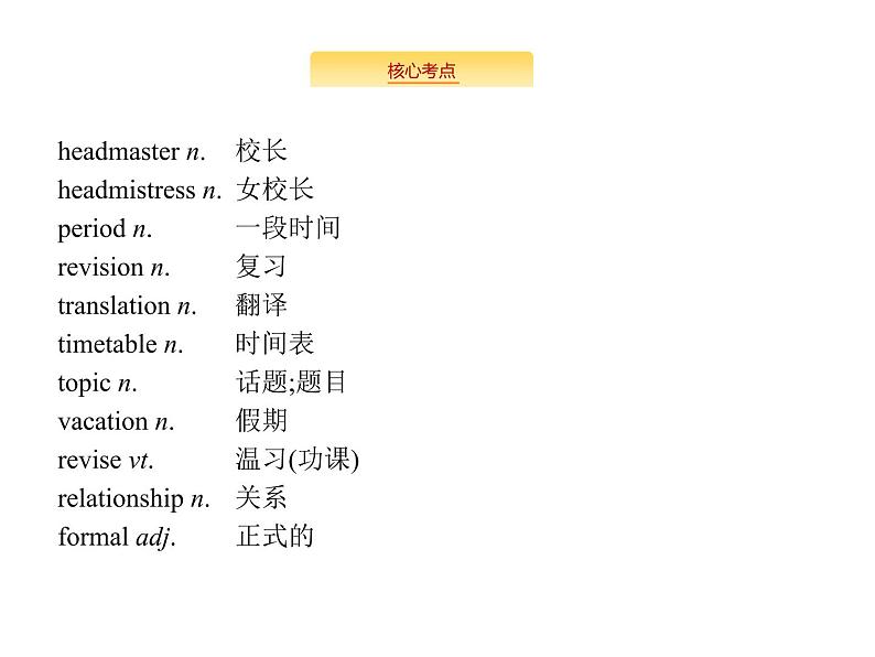 2020外研版高考英语一轮复习预习课件：必修1 Module 2　My New Teachers04