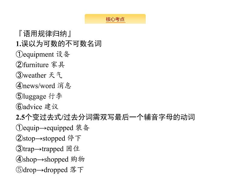 2020外研版高考英语一轮复习预习课件：必修1Module 5　A Lesson in a Lab04