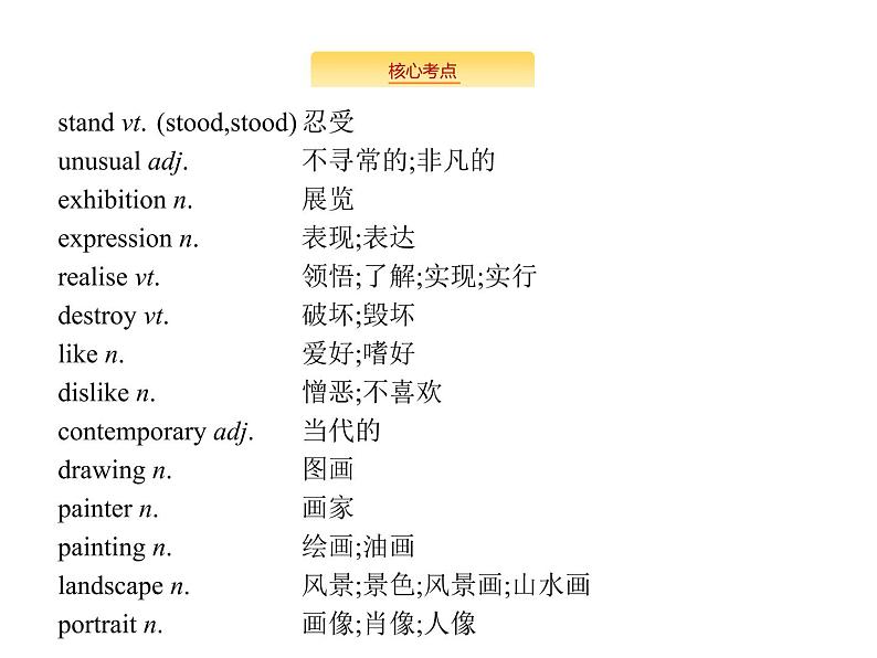 2020外研版高考英语一轮复习预习课件：必修2 Module 4　Fine Arts—WesternChinese and Pop Arts第3页