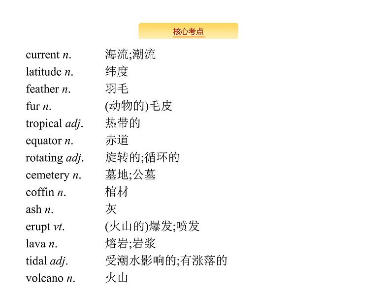 2020外研版高考英语一轮复习预习课件：必修3 Module 3　The Violence of Nature04