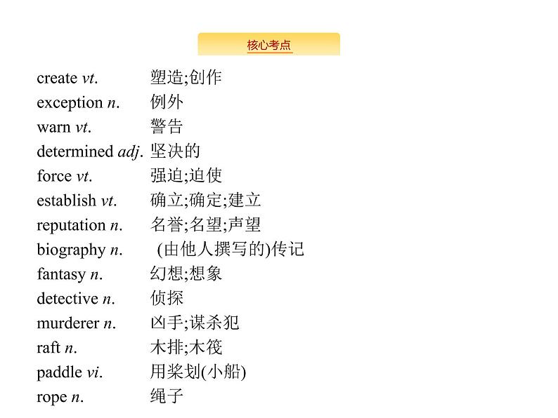 2020外研版高考英语一轮复习预习课件：必修5 Module 3　Adventure in Literature and the Cinema03