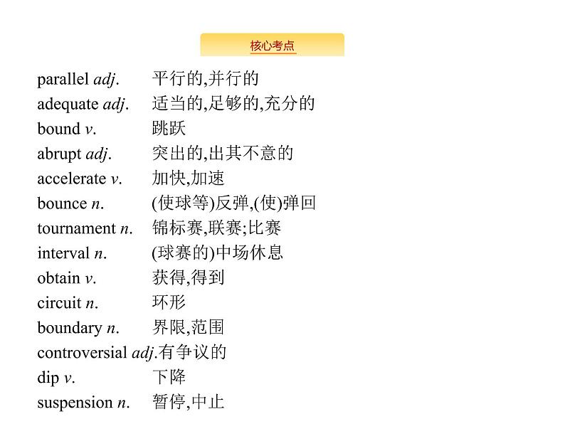 2020外研版高考英语一轮复习预习课件：选修7 Module 1　Basketball第6页