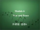 2020外研版高考英语一轮复习预习课件：选修6 Module 6　War and Peace