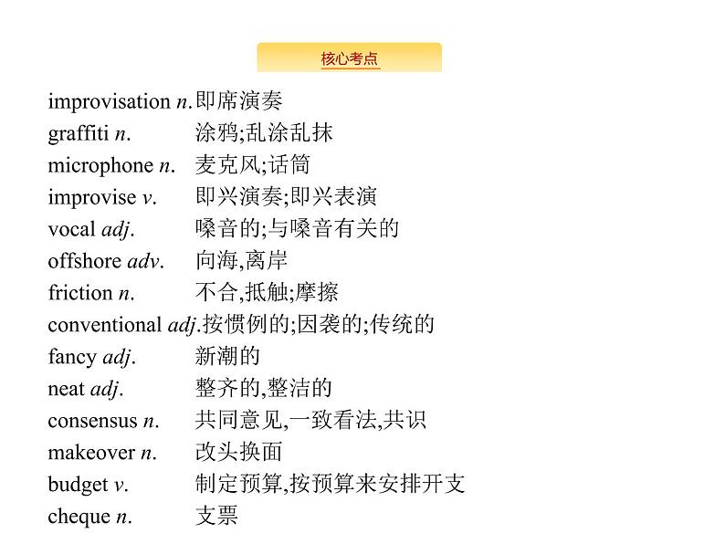 2020外研版高考英语一轮复习预习课件：选修7 Module 4　Music Born in America第4页