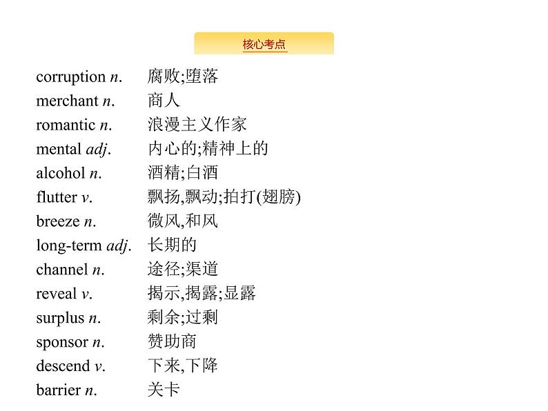 2020外研版高考英语一轮复习预习课件：选修8 Module 6　The Tang Poems05