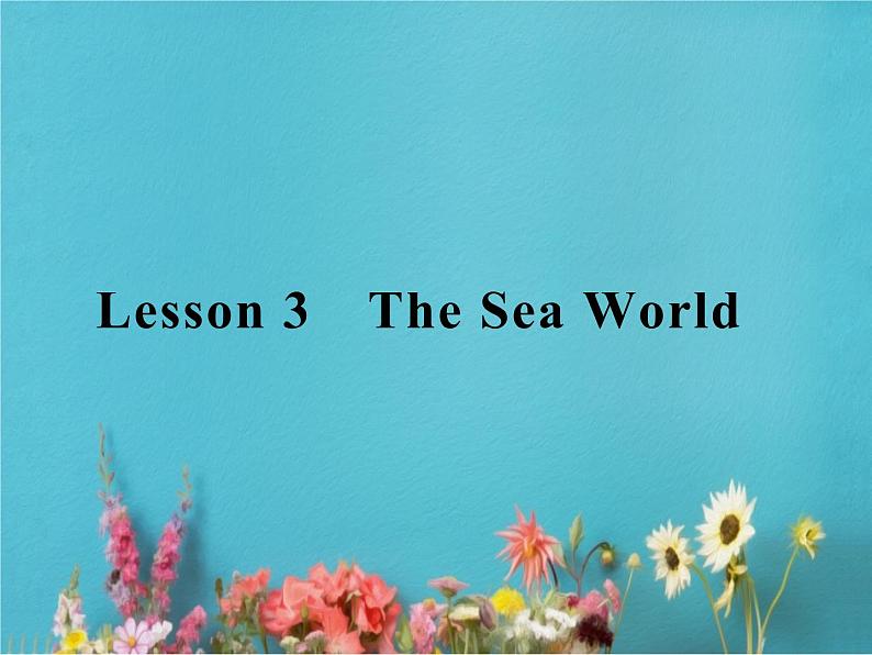 高中英语北师大版必修三课件：Unit 7 The sea Lesson 3　The Sea World第1页