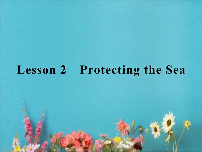 高中英语北师大版必修三课件：Unit 7 The sea Lesson 2　Protecting the Sea第1页