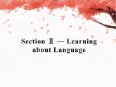 人教版高中英语必修二课件：Unit 3 Section Ⅱ — Learning about Language